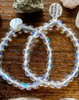 Bracelet - Clear Mermaid Glass - Tumbled