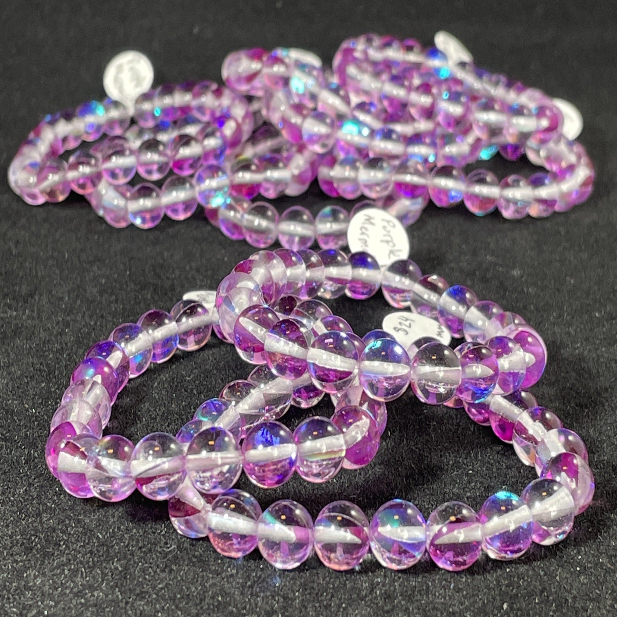 Bracelet - Purple Mermaid - Tumbled